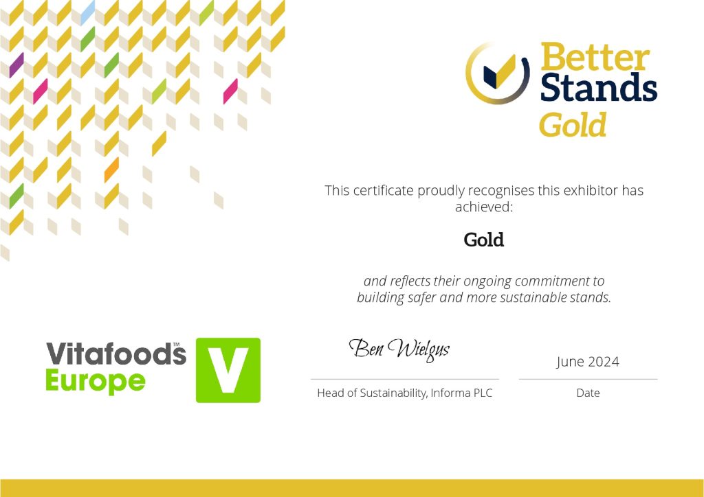 Better Stands Gold Certificate