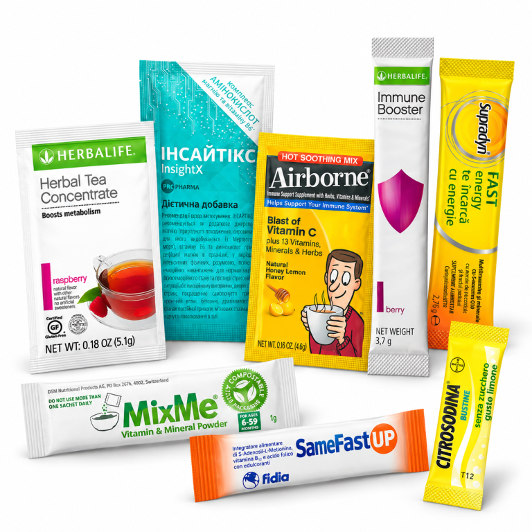 Food supplement Powder Stick Pack and Sachet Machines and Lines, Engineered Around Each Formulation