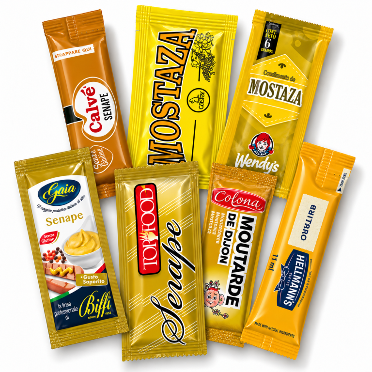 Mustard stick pack & sachet machines, engineered to scale